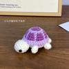 Llavero de tortuga linda transfronteriza Mini tortuga de lana tejida a ganchillo Muñeca de dibujos animados Bolso creativo Colgante terminado
