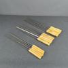Brochetas de Acero Inoxidable Engrosadas con Mangos de Madera, Brochetas para Barbacoa Zibo, Brochetas de Carne Extendidas para Asar