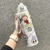 Taza de Popote Labubu Linda Popular de Moda para Niños Estudiante de Alto Valor con Asa Botella de Agua Labubu