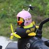 Lindo Pato Amarillo Submarino Adornos de Pato para Coche Motocicleta Autopropulsada Motocicleta Eléctrica Adornos de Coche a Batería Accesorios