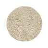 Venta Caliente Transfronteriza Estilo Japonés Hogar Maíz Natural Cáscara Tejido a Mano Paja Tejida Mantel Individual Grueso Aislamiento Térmico Esterilla para Platos Uso en el Hogar Resistente al Calor