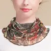 Procesamiento PersonalizadoHuaye Bufanda de Seda con Cuello Halter para Primavera y Verano Suéter de Malla de Seda de Morera Cubrecuellos Cálido Protección Solar