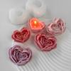 Molde de Flor de Amor Flor de Rosa Aromaterapia DIY Flor Sabonete Artesanal Gotejamento de Goma Gesso Vela Molde de Silicone