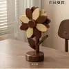 Jogo americano de girassol, base resistente ao calor, base de mesa de cozinha em madeira maciça, base anti-queimadura para caçarola, base para prato e tigela, porta-copos