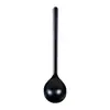 Cuchara Desechable de Té Antiguo Leche Té Gelatina de Hierba Quemada Mango Largo Comercial Postre Plástico Redonda Esmerilada Engrosada