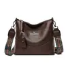 Bolso de cubo nuevo transfronterizo para mujer, moderno y versátil, bolso de hombro vintage de gran capacidad para madres de mediana edad