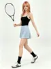 Falda deportiva de dos piezas estilo nuevo 2026 para mujer, de cintura alta, secado rápido, anti-exposición, adecuada para yoga, fitness, correr y tenis
