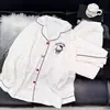 Yunduo Algodón Otoño 2025 Pijama de Mujer Pantalón de Manga Larga Cárdigan Solapa Pijama Traje Casual de Mujer Ropa para el Hogar