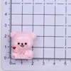 Ornamento de Urso Tridimensional Brilhante para Controle Central Acessórios de Resina Chaveiro Pingente Acessórios de Interior de Carro Acessórios de Carro