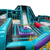Castelo Inflável, Cama Elástica Grande para Exterior, Escorregador de Escalada, Cama Elástica, Parque de Diversões Infantil, Colchão de Ar, Castelo Travesso