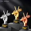 Troféu de Cristal Nota Musical Troféu de Resina Microfone Troféu de Metal Organização de Treinamento Troféu de Prêmio de Atividade