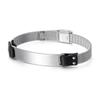 Fábrica de joyas al por mayor, moda europea y americana, maquinaria creativa, pulsera de acero inoxidable, cadena de reloj simple, pulsera para hombre