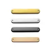 Conectores de Acero Inoxidable para Collares y Pulseras en Stock, Materiales en Blanco con Superficie de Espejo para Grabado, Accesorios Sencillos para Joyería DIY Galvanizados