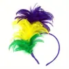 Diadema de Plumas de Colores Disfraz de Halloween Diadema Fiesta Carnaval Actuación de Baile Diadema de Fin de Año 2026