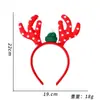 Stock Listo de Fábrica Transfronterizo Nuevas Diademas Navideñas Decoraciones Navideñas Dibujos Animados Astas de Reno Diademas Decoraciones para Fiestas