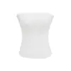 Top Curto Sexy de Verão para Mulheres, Camada Interna Sem Alças, Boca Reta, Roupa Externa, Colete Slim Camadas, Desejo Puro