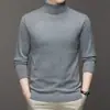 Suéter de malha masculino de outono e inverno para comércio exterior transfronteiriço, estilo coreano, slim fit, manga comprida, pulôver de malha básico, atacado