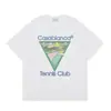 Casa Casablanca Camiseta Casual de Manga Corta Versión Correcta ins Marca de Nicho Trendy Europea y Americana High Street Algodón Puro