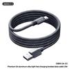 Remax Phantom Pd30W65W Liga de Alumínio Carregamento Rápido Cabo de Dados Trançado com Luz Cabo de Carregamento Usb-C Cb01