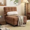 Sofá cama plegable retro estilo crema, sofá cama individual multifuncional, adecuado para salas de estar y dormitorios pequeños, sofá extensible de doble uso