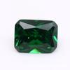 Zirconio Verde 5A Rectangular Biselado Color 34 # Verde Claro 35 # Zirconio Verde Zircón 4*6-10*12mm Stock de Fábrica Venta al por Mayor