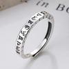 Anillo Artístico Retro de Plata Esterlina 925 para Mujer Verano ins Moda Versátil Anillo de Dedo Estilo Cool Joyería de Mano Personalizada