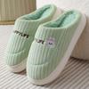 Pantuflas de Algodón para Mujer Otoño e Invierno 2024 Nuevo Hogar Lindo Dibujo Animado Lazo Conejo Cálidas Felpa Pantuflas de Algodón de Felpa para Mujer