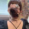 El Estilo Coreano es Impresionante~~ Estilo Hada de Gama Alta Mismo Estilo de Dongdaemun Scrunchie de Flor de Rosa con Diadema de Encaje Hueco