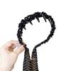 Fita de Chiffon de Alta Qualidade com Bolinhas Onduladas para Trançar o Cabelo Faixa de Cabeça Feminina de Verão para Rabo de Cavalo Lenço de Seda para Trançar o Cabelo Faixa Elegante para Finalizar Cabelos Soltos