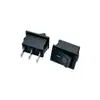 Interruptor tipo barco Kcd1 del fabricante, Interruptor basculante de tres pines y dos posiciones, Interruptor basculante de 3 pines y 2 posiciones, 21*15 Todo negro con superficie biselada