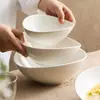 Pescado Cocido encurtido de Fábrica Tazón Grande Tazón de Sopa para el Hogar Tazón para Fideos Sentido Avanzado Vajilla de Cerámica Irregular 2024 Tazón Grande
