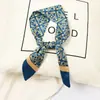 Bufanda de seda chic de Corea del Sur para mujer, cinta larga estrecha fina, corbata decorativa versátil, asa de bolsa, cinta, pañuelo pequeño de primavera y otoño