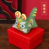 Qian Li Bolsita Tradicional Hecha a Mano Bordado Tridimensional Tela Tigre Paz Bolsa Vacía Producto Terminado Regalo del Festival del Bote del Dragón