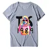 Camiseta europea y americana transfronteriza de Amazon Tylor Ers r 0 Ccert r Crewc Camiseta de manga corta europea y americana para hombre y mujer