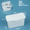 Caja de Plástico Transparente Rectangular Caja de Exhibición para Herramientas de Ferretería Piezas Caja de Almacenamiento para Tarjetas Papelería con Tapa Caja para Cuentas