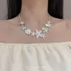 Estilo Férias de Verão na Beira-Mar Colar de Estrela-do-Mar e Concha Feminino Doce Cool Sexy Boêmio Design de Nicho Corrente para Clavícula