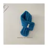 Bufanda de Punto Coreana Nueva para Niños Otoño e Invierno 2025 Etiqueta de Moda Calentador de Cuello de Hilo Rizado para Niños y Niñas Venta al por Mayor