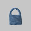 Diseño de Nicho Bolso Hueco Color del Bolso Bolso Tejido a Mano para Mujer Bolso Cubo para Vacaciones en la Playa Bolso de Muñeca Mori