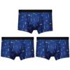 Ropa Interior para Hombre Bóxers Antibacteriales de Algodón Puro para Hombre Transpirables Estampados de Verano Delgados Talla Extra Pantalones Cortos Calzoncillos Bóxer de Algodón