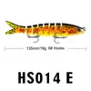 Tienda de aparejos de pesca pez multi-sección Luya señuelo 13.5cm/19g señuelo duro señuelo falso biónico fábrica de aparejos de pesca suministro directo
