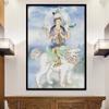 Suministro de fábrica punto de cruz Amati Guanyin Bodhisattva serie de figuras de Buda Sala de estar pintura colgante grande una pieza al por mayor