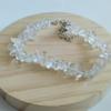 Pulsera de Grava de Cristal Natural con Ágata de Forma Irregular, Pulsera para Mujer con Cierre de Langosta Cadena Extensora, Amatista