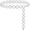 Joyería de Estilo Europeo y Americano, Elegante Cadena para la Cintura con Colgante de Corazón con Patrón Metálico para Mujer, Cadena Corporal de Múltiples Capas Versátil y de Moda