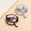 Gafas presbioscópicas plegables y portátiles de alta gama (2024). Nuevas gafas presbioscópicas redondas ultraligeras de moda para mujer.