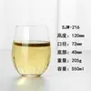 Taza de Regalo Publicitaria de Cristal, Taza de Agua Transparente para Uso Diario, Taza de Té de Flores, Taza Creativa para Jugos, Taza para Infusiones de Verano