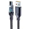 Cabo de Dados Duplo Tipo-C com Display Digital Transfronteiriço Carregamento Rápido de 120W Adequado para Apple 15/16 Huawei Honor 6A Cabo de Carregamento Rápido