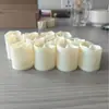 Ventas directas de fábrica velas electrónicas LED boca ondulada mecedora simulación velas sin humo diseño de escena de propuesta romántica lote