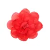 Flor de Gaze de Seda Brilhante Feita à Mão Miolo de Flor Borda Queimada Rosas Pequenas Flores DIY Acessórios de Cabelo Flor de Cabeça Sapatos e Chapéus Broche Acessórios de Joias