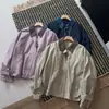 Nueva chaqueta corta de moda estilo coreano para mujer, otoño de 2026, cuello solapa, corte holgado, adelgazante, chaqueta casual versátil