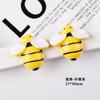 Acessórios de resina Cartoon Bee Headwear DIY Acessórios Hairpin Cream Drop Glue Mobile Phone Shell Patch